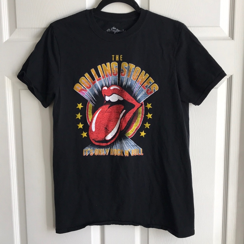 The Rolling Stones Black Tee Shirt / SZ M‎